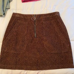 Leopard print skirt